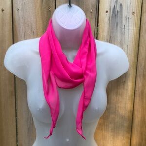 Hot Pink Diamond Shape VTG Scarf